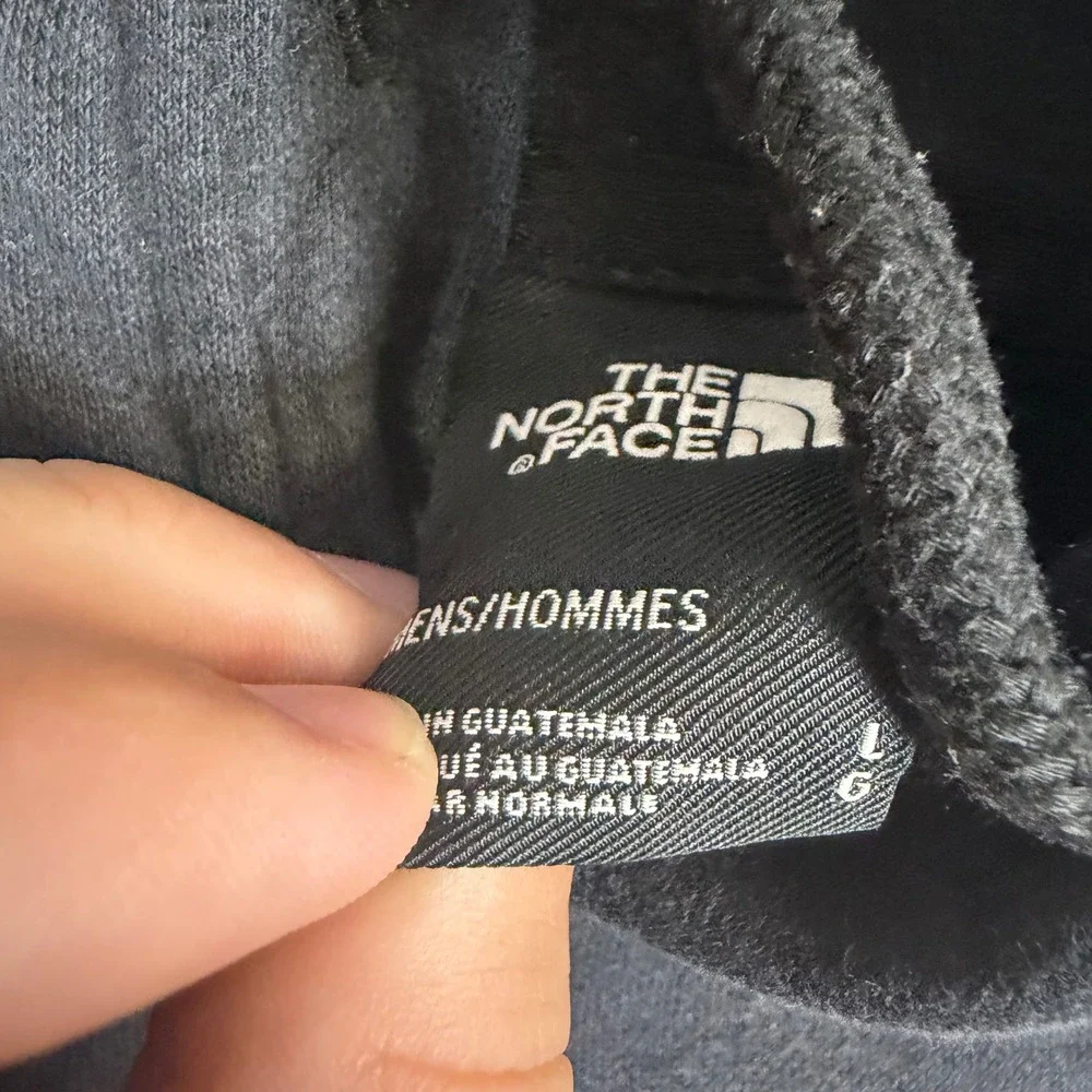 The North Face Mens Black Logo Pullover Hoodie Sweatshirt Large NF0A3FR1